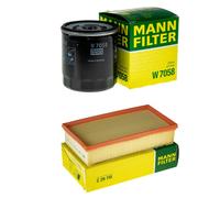 MANN-FILTER Filtro Olio, Aria per Citroën C4 Picasso II Bluehdi 160 Bluehdi