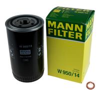 MANN-FILTER Filtro Olio Con Guarnizione Adatto Per Nissan Pick-Up 2.5 D 4WD
