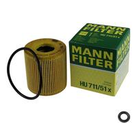 MANN-FILTER Filtro Olio con Guarnizione per Ford Transit Custom Box 2.4 TDCI RWD