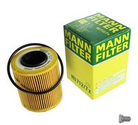 MANN-FILTER Filtro Olio Con Tappo Scarico Olio per Fiat Panda 1.3 D Multijet