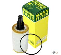 MANN-FILTER Filtro Olio Con Tappo Scarico Olio per Mercedes Benz Classe C