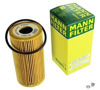 MANN-FILTER Filtro Olio Con Tappo Scarico Olio per Nissan Qashqai II 1.6