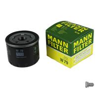 MANN-FILTER Filtro Olio Con Tappo Scarico Olio per Renault Megane Cc 1.4 Tce