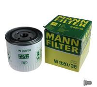 MANN-FILTER Filtro Olio Con Tappo Scarico Olio per Volvo 460 L 1.9 Turbo D .