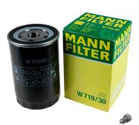 MANN-FILTER Filtro Olio Con Tappo Scarico Olio per VW Golf V 1.6 2.0 Audi