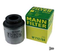 MANN-FILTER Filtro Olio Con Tappo Scarico per VW Polo 1.2 TSI 1.4 Gti Pannello