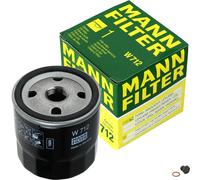 MANN-FILTER Filtro Olio Con Vite di Chiusura Coppa per Opel Corsa A Cc 1.2 1.0