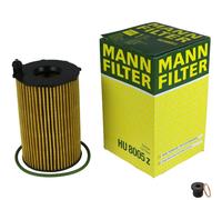MANN-FILTER Filtro Olio Con Vite Di Chiusura Per VW Touareg 3.0 V6 TDI