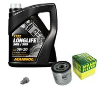 MANN-FILTER Filtro Olio MANNOL 5L Longlife 0W-20 Per VW Polo 1.2 TSI