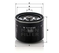 Filtro olio MANN-FILTER W 1114/80