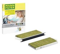 MANN-FILTER Filtro aria cabina FP 2418-2 FreciousPlus antipolline Biofunzionale (set da 2)