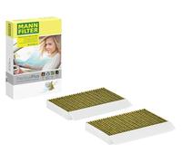 MANN-FILTER FP 27 021-2 Filtro aria cabina - FreciousPlus Filtro Antipolline Biofunzionale - (set da 2) per Autovetture + veicoli commeriali