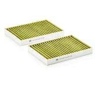 MANN-FILTER FP 2722-2 Filtro aria cabina - FreciousPlus Filtro Antipolline Biofunzionale - (set da 2) per Autovetture + veicoli commeriali