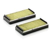MANN-FILTER FP 2745-2 Filtro aria cabina - FreciousPlus Filtro Antipolline Biofunzionale - (set da 2) per Autovetture + veicoli commeriali