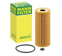 MANN-FILTER filtro olio HU615/3x cartuccia diametro 53 altezza 116 mm