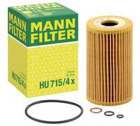 MANN-FILTER HU 715/4 x Filtro olio per BMW 3 Sedan (E46) 3 Sedan (E30)