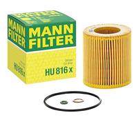 MANN-FILTER HU 816 X Filtro Olio Set Filtro Olio con guarnizione/Set di guarnizioni - Per Auto