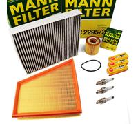 Mann-Filter Inpektionpaket Candele NGK per Seat Ibiza Skoda VW Fox Polo 1.2