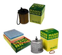MANN-FILTER Inspektions Set Filtro Olio, Aria Filtro Carburante MOLK-9684430