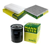 MANN-FILTER Inspektions Set Filtro Olio Filtro Aria Abitacolo MOLI-10152410