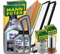 Mann Filter Kit Diagnosi Auto+ 7L Mobile 10W-40 Olio per Mercedes W124 E200