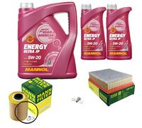 MANN-FILTER Pacchetti Di Ispezione MANNOL 7 L Energy 5W-20 Per BMW 3er Cabriolet