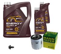 MANN-FILTER Pacchetti Di Ispezione MANNOL 7 L Energy 5W-20 Per Ford Ecosport 1.0