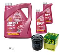 MANN-FILTER Pacchetti Di Ispezione MANNOL 7 L Energy 5W-20 Per Mazda 5 2.0