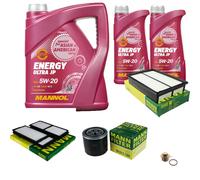 MANN-FILTER Pacchetti Di Ispezione MANNOL 7 L Energy 5W-20 Per Mazda 5 2.0 CD