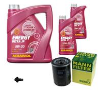 MANN-FILTER Pacchetti Di Ispezione MANNOL 7 L Energy 5W-20 Per Mazda 929 III 3.0
