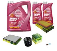 MANN-FILTER Pacchetti Di Ispezione MANNOL 7 L Energy 5W-20 Per Nissan Primera