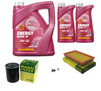 MANN-FILTER Pacchetti Di Ispezione MANNOL 7 L Energy 5W-20 Per Nissan Serena 1.6