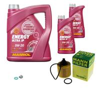 MANN-FILTER Pacchetti Di Ispezione MANNOL 7 L Energy 5W-20 Per Toyota Auris 1.8