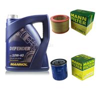 MANN-FILTER Pacchetto di ispezione 5L MANNOL Defender 10W-40 per Citröen