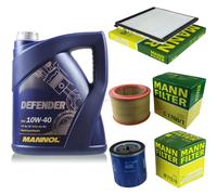 MANN-FILTER Pacchetto di ispezione 5L MANNOL Defender 10W-40 per Citröen