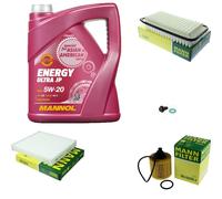 Mann-Filter Pacco Ispezione mannol 5L Energia 5W-20 per Toyota Yaris 1.3 1.33