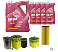 Mann-Filter Pacco Ispezione mannol 9 L Energia 5W-20 per Nissan Patrol TG