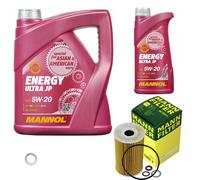 Mann-Filter Pacco Ispezione mannol Energia 5W-20 6L per Hyundai Genesis Coupe