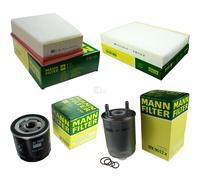 MANN-FILTER Per Set Aria Interna Olio Carburante Renault Scénic III 1.5 dCi