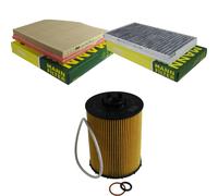 MANN-FILTER Set Aria Abitacolo Olio per BMW 5er E60 550i 540i 6er E63 650i E61 E