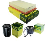 MANN-FILTER Set Aria Carburante Olio Per VW Jetta II 19E 1G2 165 1.6 TD