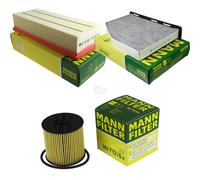 MANN-FILTER SET Aria Interna Olio Per VW Golf V 1K1 1.4 TSI 5M1 521 FSI 4MOTION