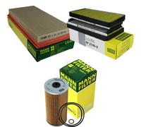 MANN-FILTER Set Aria Interno Olio Per Mercedes E-Klasse W210 E 50