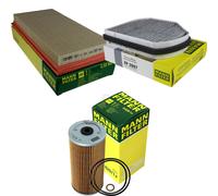 MANN-FILTER Set Aria Interno Olio Per Mercedes E-Klasse W210 E 50