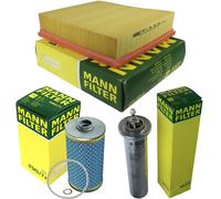 MANN-FILTER Set Aria Olio Carburante Per BMW 7 Serie E38 740 I IL 9732355