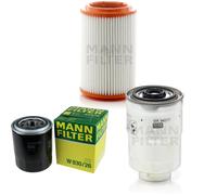 MANN-FILTER Set Aria Olio Carburante Per KIA K2500 SD 2.5 D 9733202