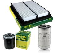 MANN-FILTER Set Aria Olio Carburante Per KIA Sorento I JC 2.5 CRDi 9731412