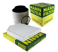 MANN-FILTER Set Filtri Filtro Abitacolo Filtro Aria per Audi Q5 3.0 Tdi, Quattro
