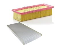 MANN-FILTER Set Filtri Filtro Abitacolo Filtro Aria per Fiat Punto 75 1.2 Lancia