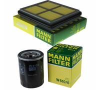 MANN-FILTER Set Filtri Filtro Olio, Aria per Honda Crx III 1.6 Esi 1.6i Vti